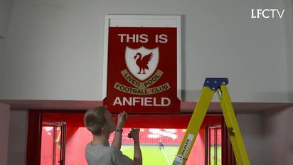 Photos This Is Anfield Sign Restored To Main Stand Tunnel Liverpool Fc