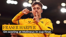 Harper reflects on scoring in the PL Cup final at Molineux.