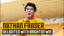 Goalscorer Fraser looks ahead to Man United FA Youth Cup Semi-Final after impressive Brighton win