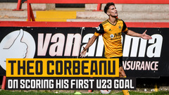 Theo Corbeanu on scoring his first U23 goal