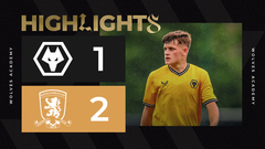 Wolves under-18s fall to defeat at Compton | Wolves 1-2 Middlesbrough | U18s Highlights