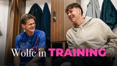 David Moller Wolfe trains with his new teammates