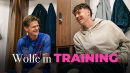David Moller Wolfe trains with his new teammates