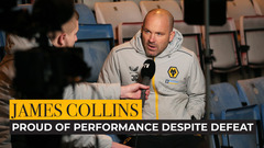Collins proud of the performance despite defeat