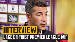 Lage happy with chances created, goals and first Premier League win
