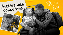 Joao Moutinho surprises his biggest and bravest fan! | Archie becomes Wolves mascot