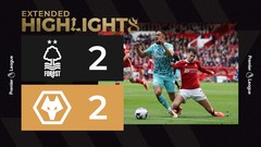 Cunha's stunning solo goal! |  Nottingham Forest 2-2 Wolves | Extended Highlights