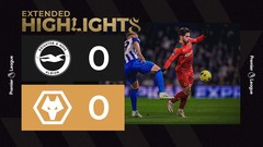 Goalless at Brighton | Brighton 0-0 Wolves | Extended highlights