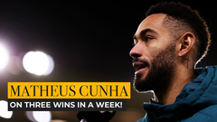 Cunha on three wins in a week!