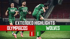 Neto's deflected strike gives Wolves a valuable away goal | Olympiacos 1-1 Wolves | Extended Highlights