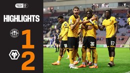 Three points in the Vertu Trophy | Wigan Athletic 1-2 Wolves U21 | Highlights