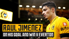 Raul Jimenez on scoring in front of a home crowd and his 50th goal sealing the win