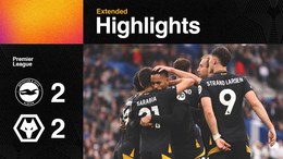 Leaving it late at the Amex | Brighton & Hove Albion 2-2 Wolves | Extended highlights