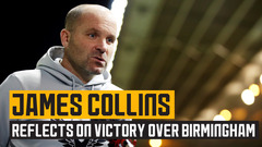 Collins delighted with deserved victory against Birmingham City