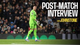Sam Johnstone reacts to defeat at Fulham