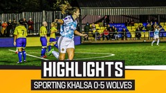Sporting Khalsa Women 0-5 Wolves Women | Highlights