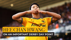 Goalscorer Hwang on an important point against Villa