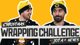 Diogo Jota takes on Ruben Neves | CHRISTMAS WRAPPING CHALLENGE