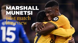 Marshall Munetsi on his first Wolves goal