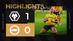 Lemina strikes early! | Wolves 1-0 Brighton & Hove Albion | FA Cup highlights