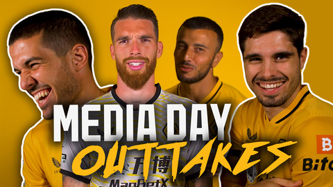Saiss causing carnage! | Behind the scenes outtakes from the Wolves media day