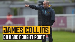 Collins proud of hard fought draw