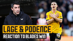 Lage & Podence reaction to FA Cup victory over The Blades