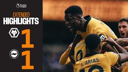 Superb Munetsi strike but it ends level | Wolves 1-1 Brighton | Extended Highlights