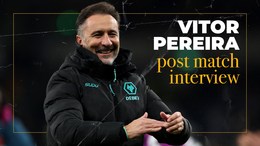 Vitor Pereira reacts to the late draw at Spurs