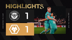 A Tommy Doyle stunner! | Ten-man Wolves earn FA Cup replay! | Brentford 1-1 Wolves | Highlights