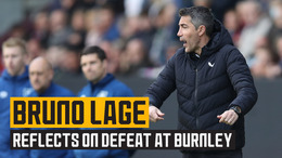 Lage reflects on defeat at Turf Moor