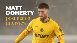 Matt Doherty speaks after Manchester United win