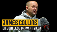 Collins delighted with team performance against Aston Villa