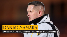 McNamara delighted with team consistency and work ethic