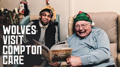 Wolves spread Christmas cheer at Compton Care