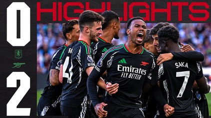Highlights | Aston Villa 0-2 Arsenal | bitesize