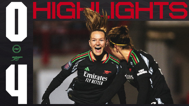 Highlights: Brighton 0-4 Arsenal Women