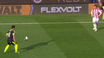 Ozil doubles the lead at Stoke