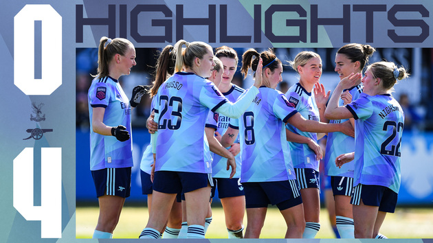 Highlights: Crystal Palace 0-4 Arsenal Women