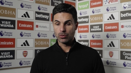 Arteta: We didn't hit the levels needed