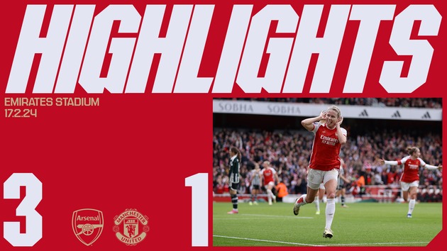 Highlights | Arsenal Women 3-1 Manchester United