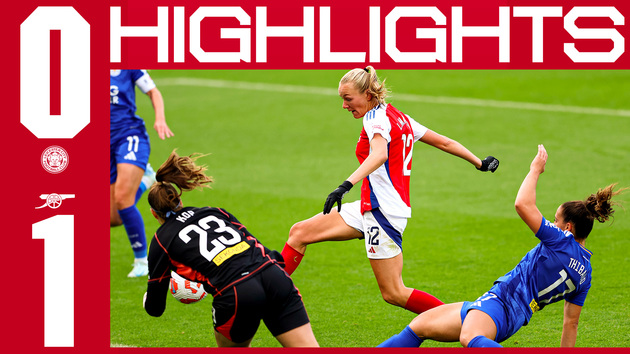 Highlights: Leicester City 0-1 Arsenal Women