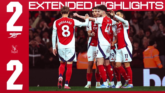 Highlights | Arsenal 2-2 Crystal Palace