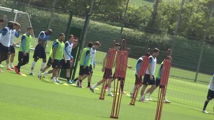 First-team training