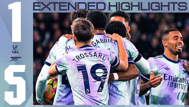 Highlights | Crystal Palace 1-5 Arsenal