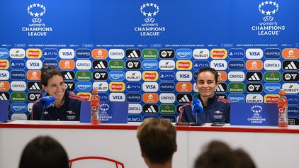 Renée and Mariona's pre-Lyon presser