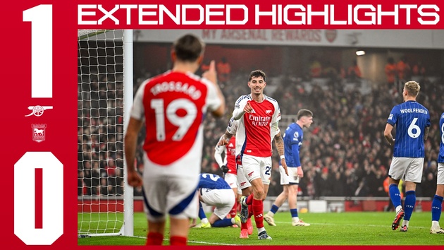 Highlights | Arsenal 1-0 Ipswich Town