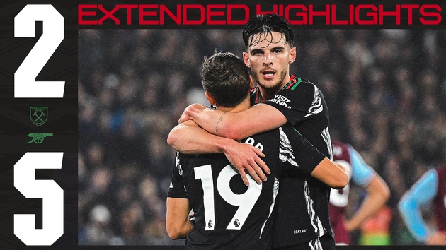 Highlights | West Ham United 2-5 Arsenal