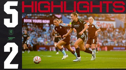 Highlights | Aston Villa 5-2 Arsenal Women