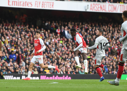 Nketiah's incredible strike to seal hat-trick